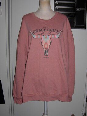 Blessed Girl Grace & Grit Sweatshirt 3X NWT